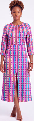 Print midi dress