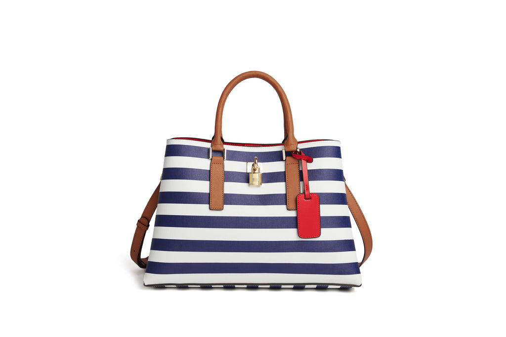 Blue mono chrome medium bag