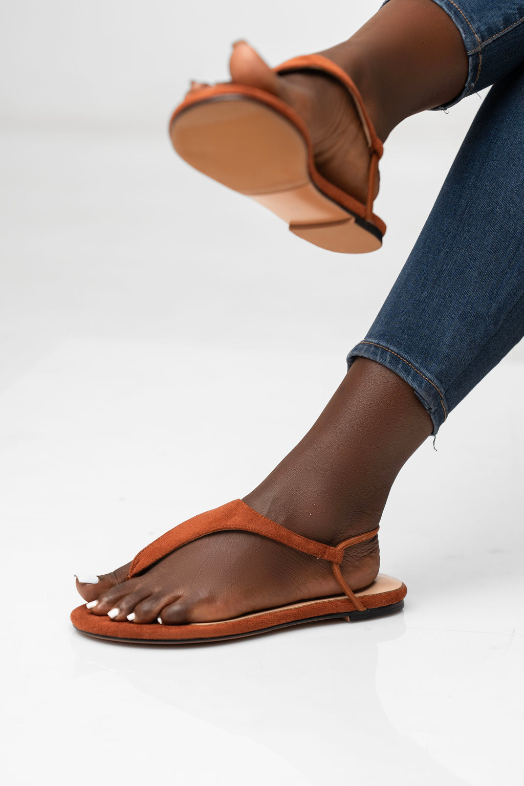 Tan tea sandals