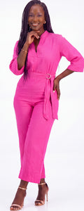 Pink jumpsuit