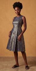 Gold metallic dress