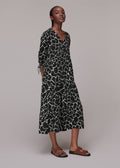 Puff sleeve A line dress