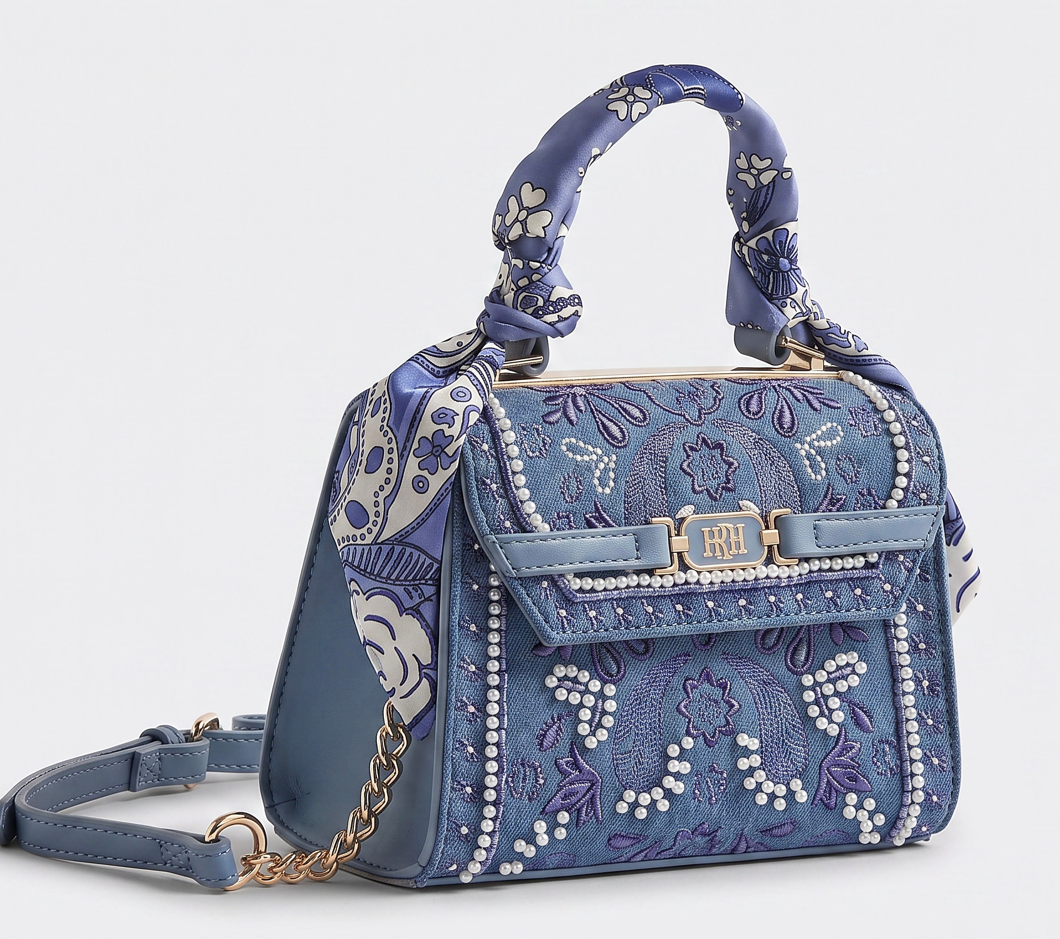 Denim mini bag