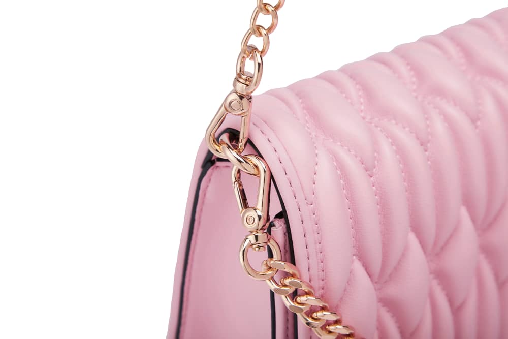 Baby pink Ruched bag
