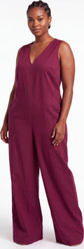 Maroon jumpsuit