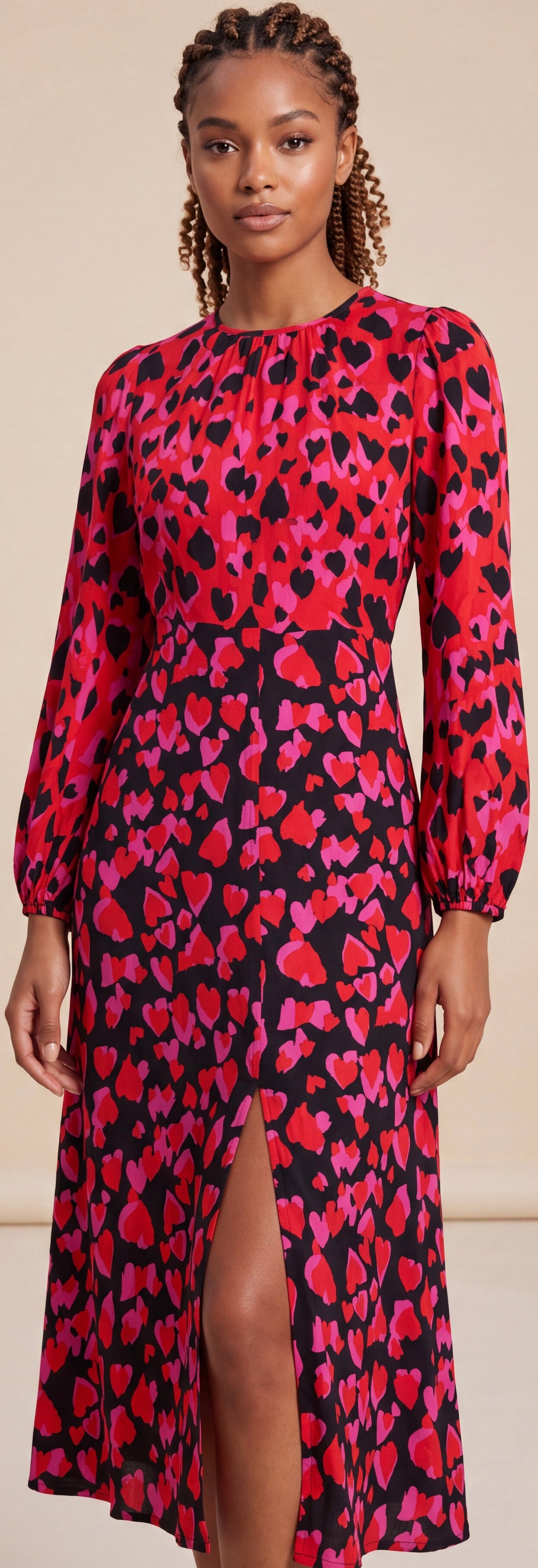 Midi print dress