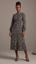 Mono midi dress
