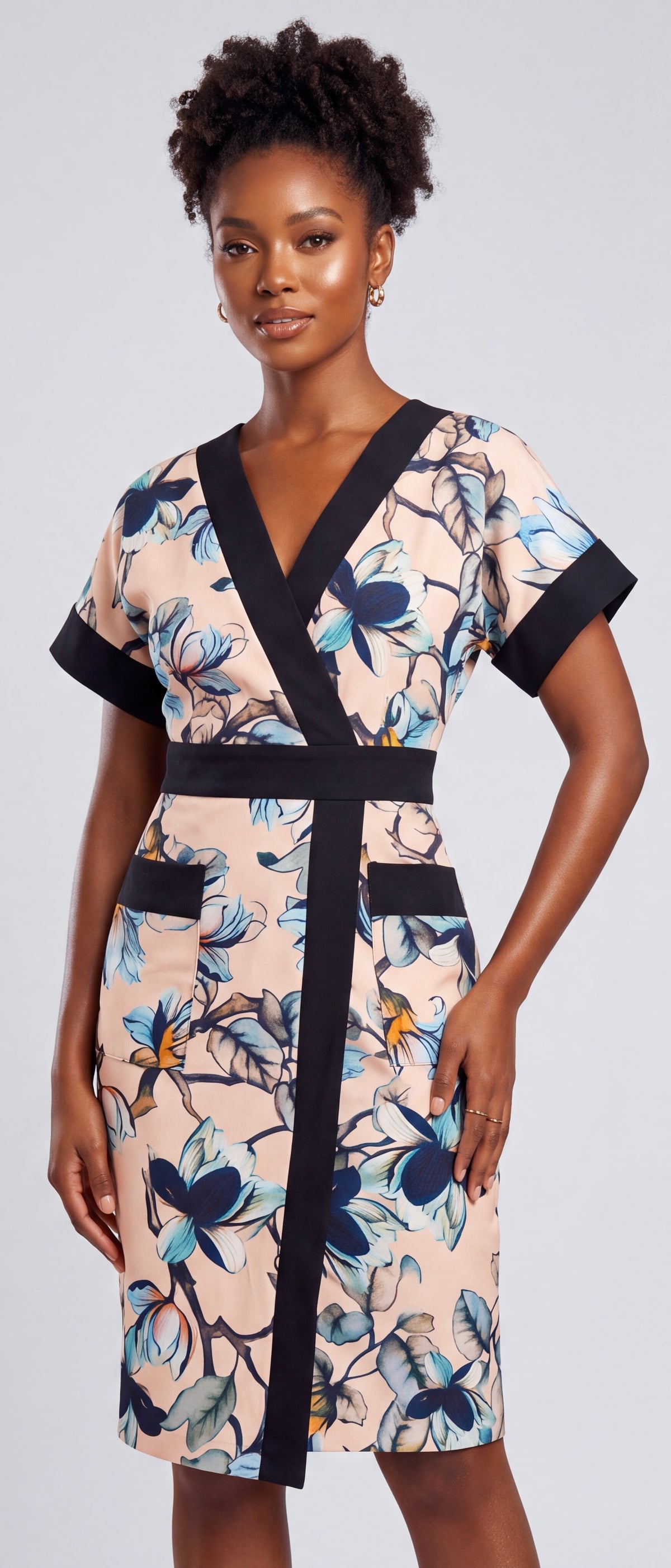 Midi wrap dress