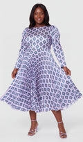 Print midi dress