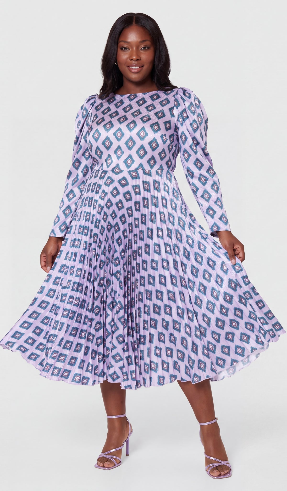 Print midi dress