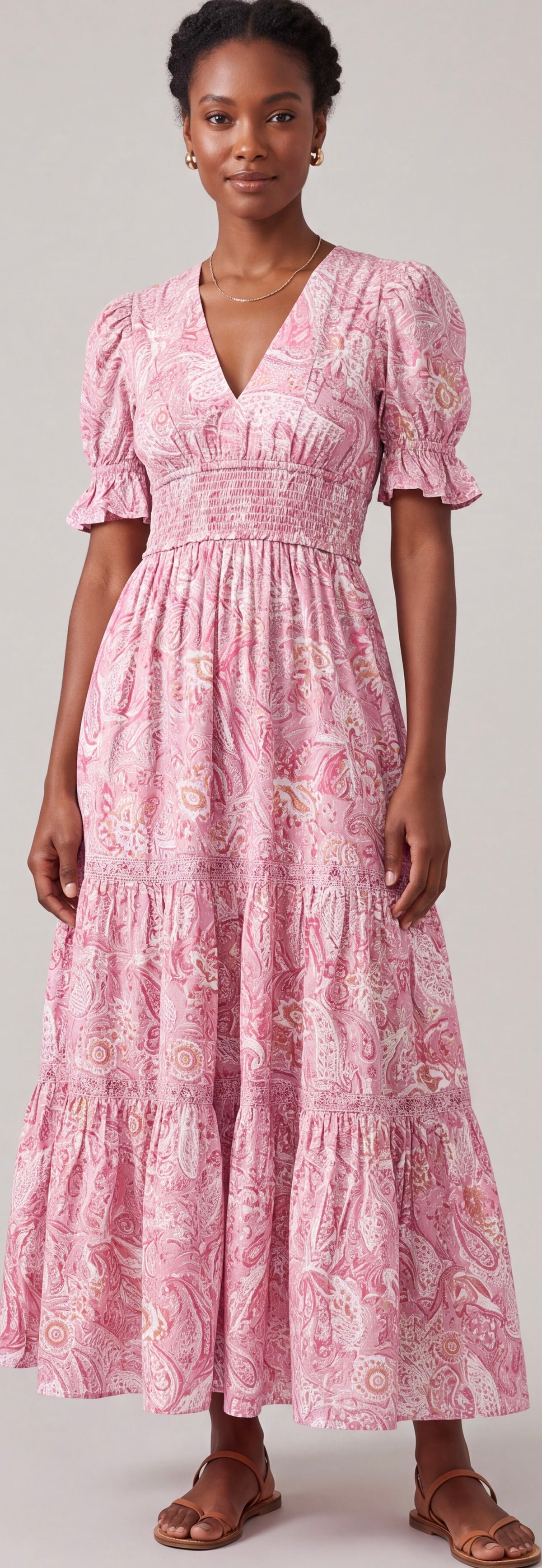 Print cotton dress