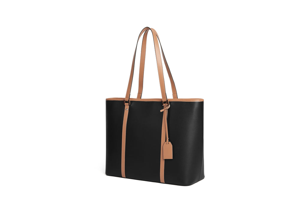 Black large tote bag