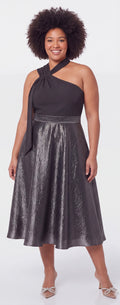 2 in 1 black dress