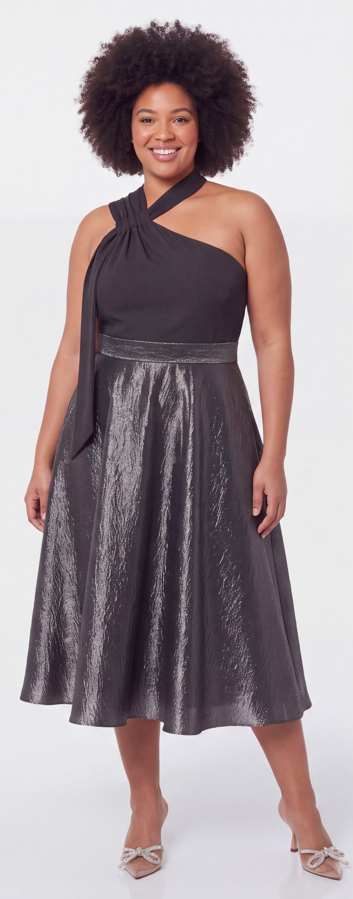 2 in 1 black dress