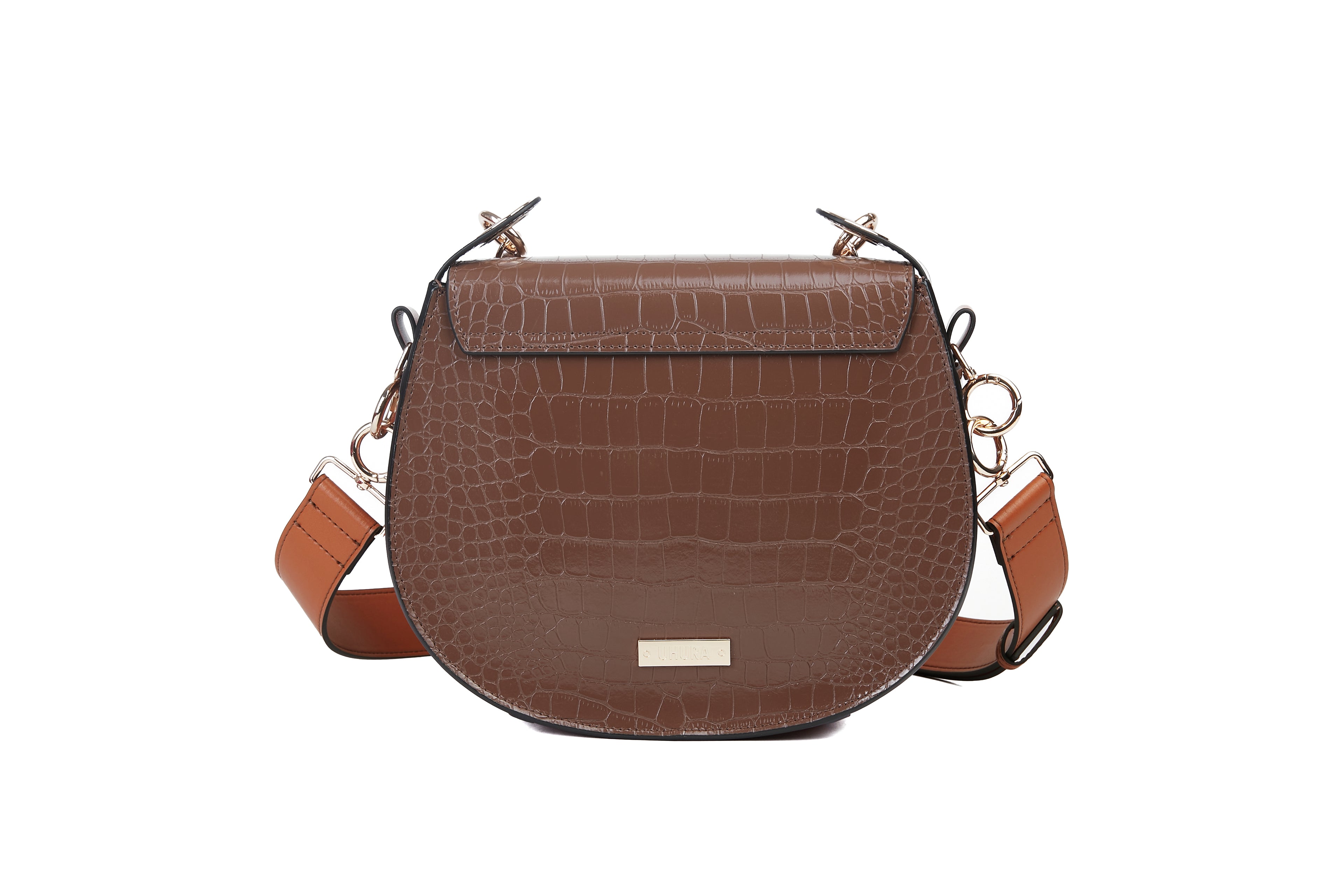 Croc coffee saddle bag