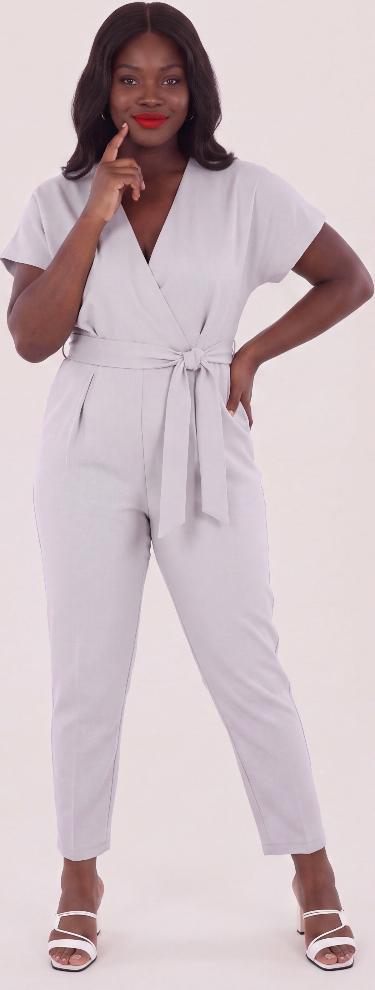 Grey jumpsuit