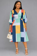 Print midi dress