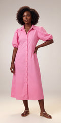 Midi shirt dress