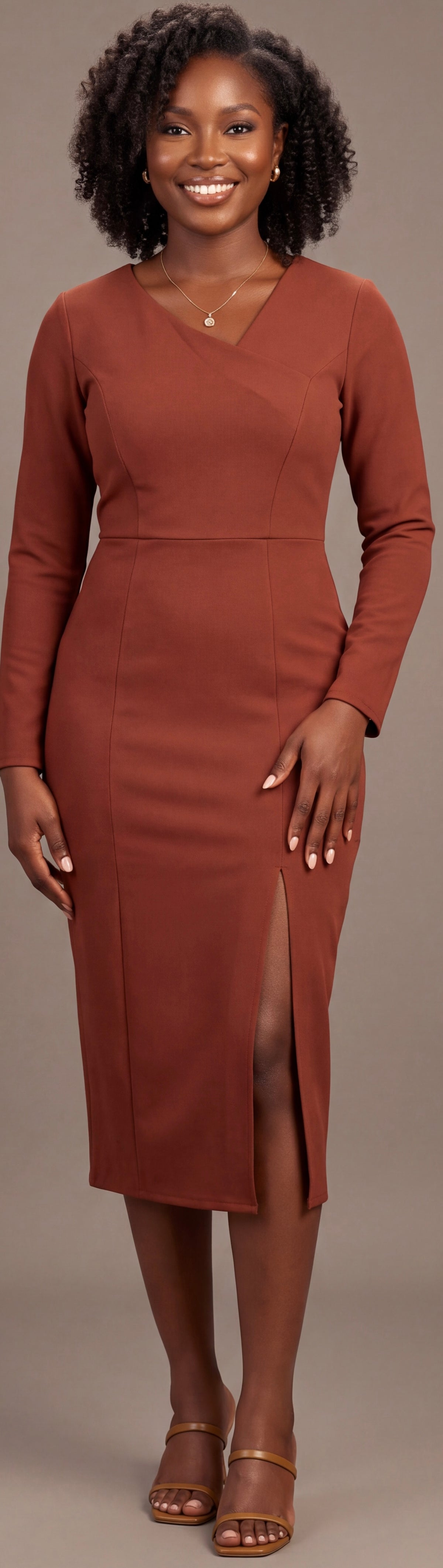 Midi mud dress