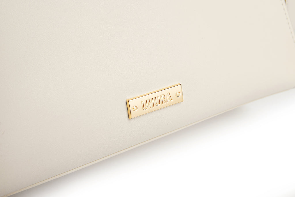 Cream medium size office bag
