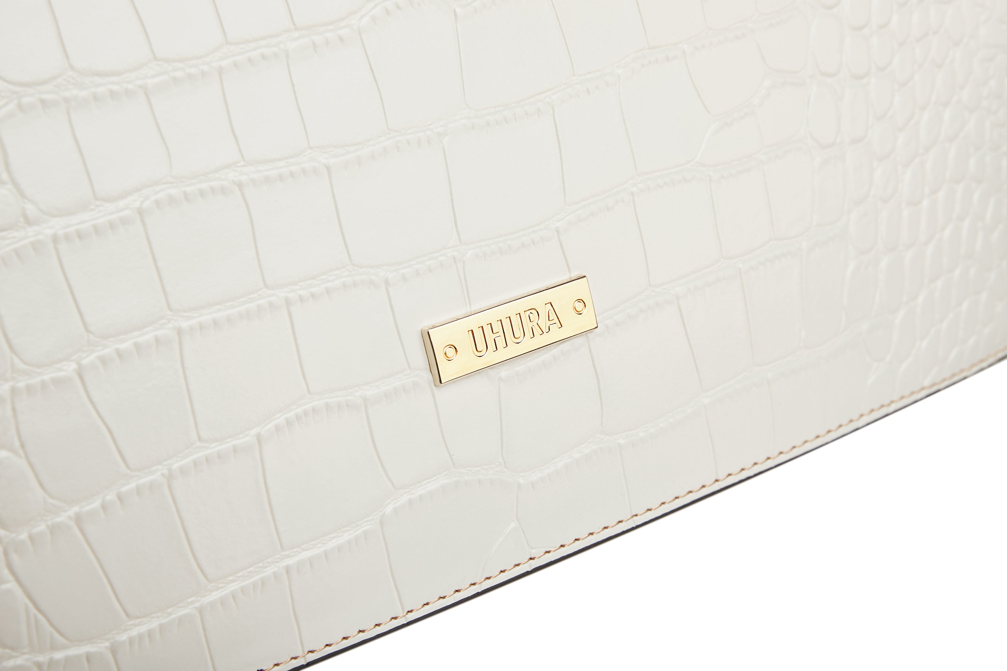 Large cream box bag