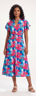 Print midi dress