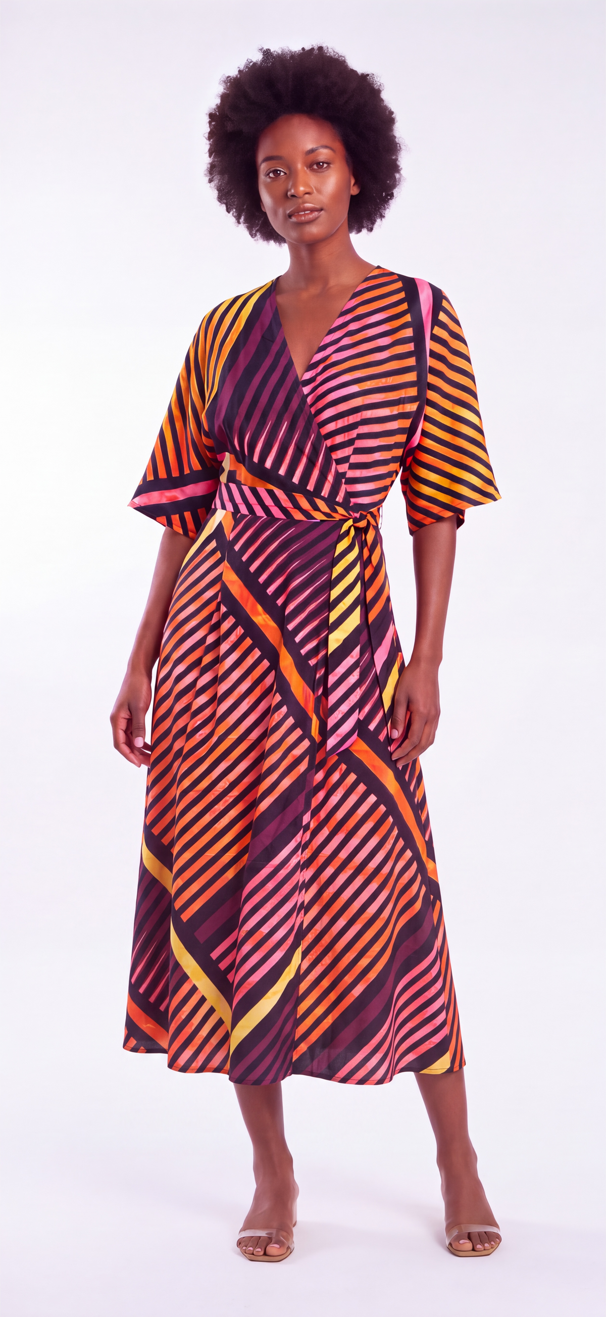 Midi print dress