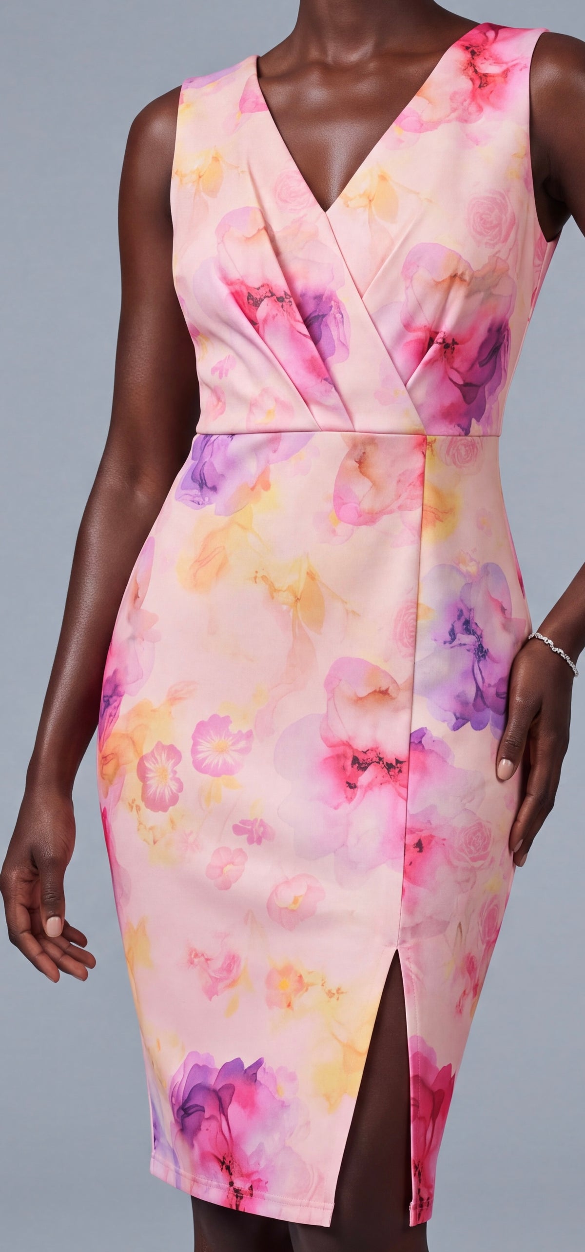 Print midi dress