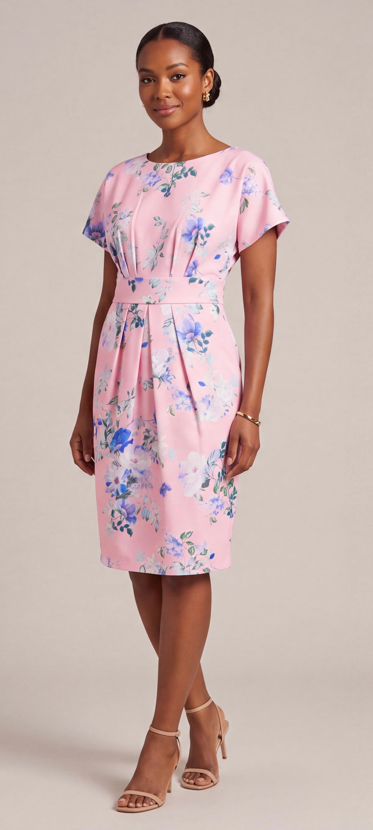 Midi print dress