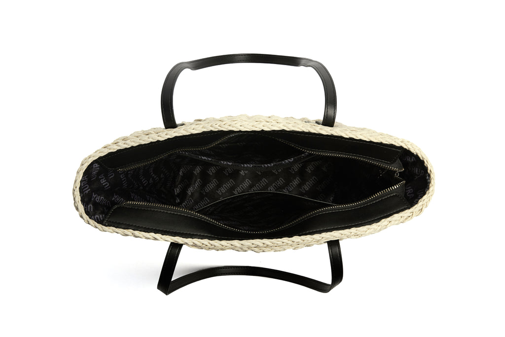 Blck basket medium size bag