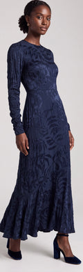 Navy floral dress