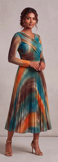 Midi print dress