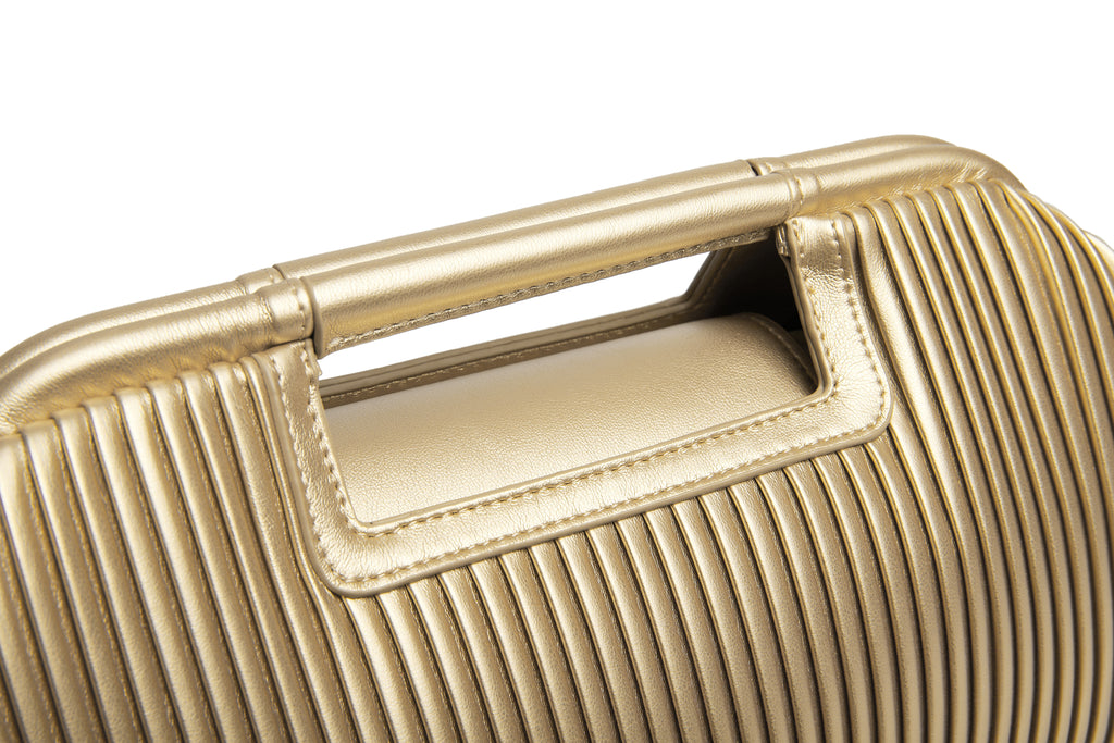 Gold clutch extra large bag