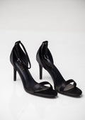 Black heeled sandals