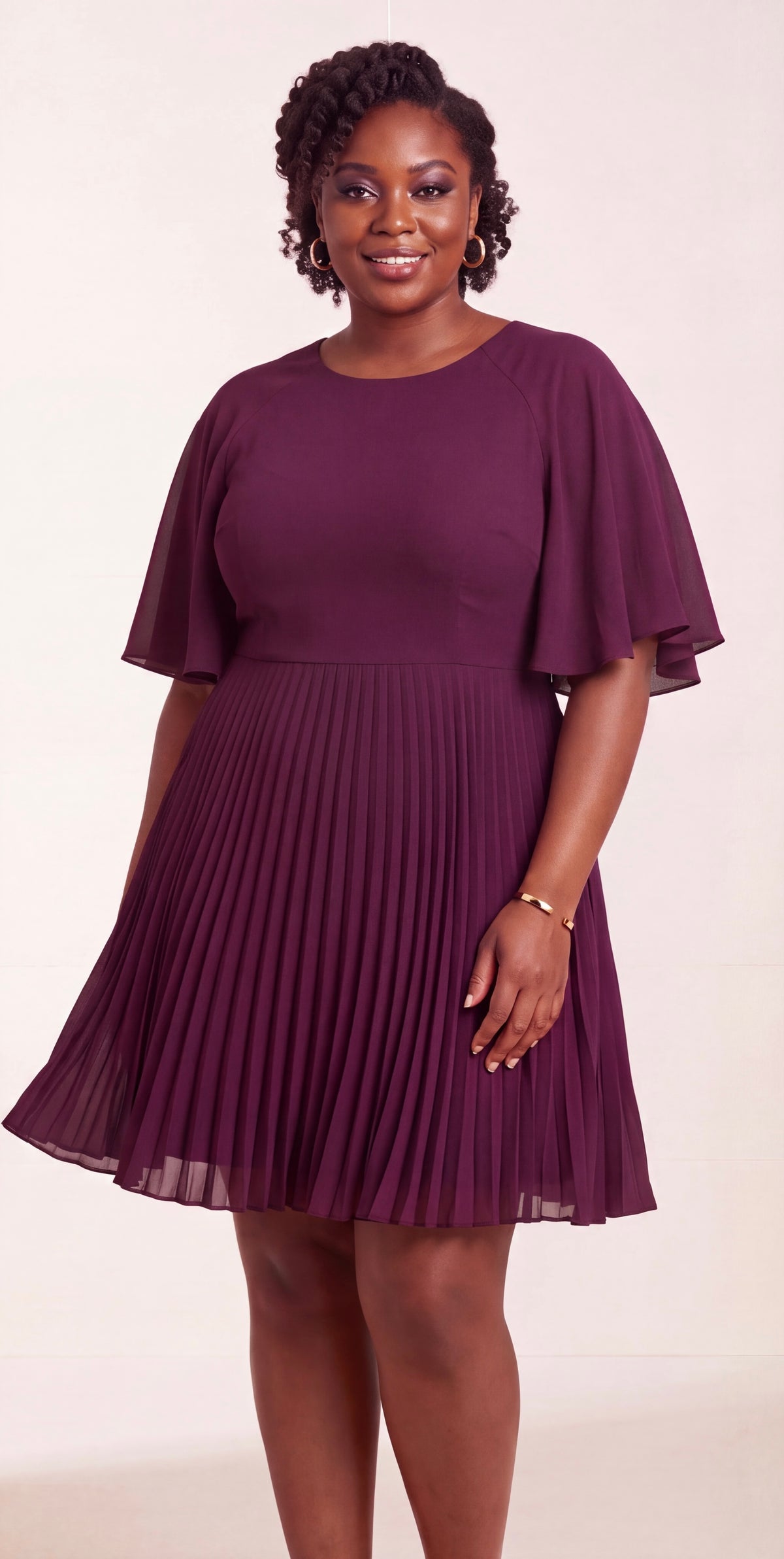 Maroon skater dress