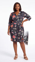 Midi print dress