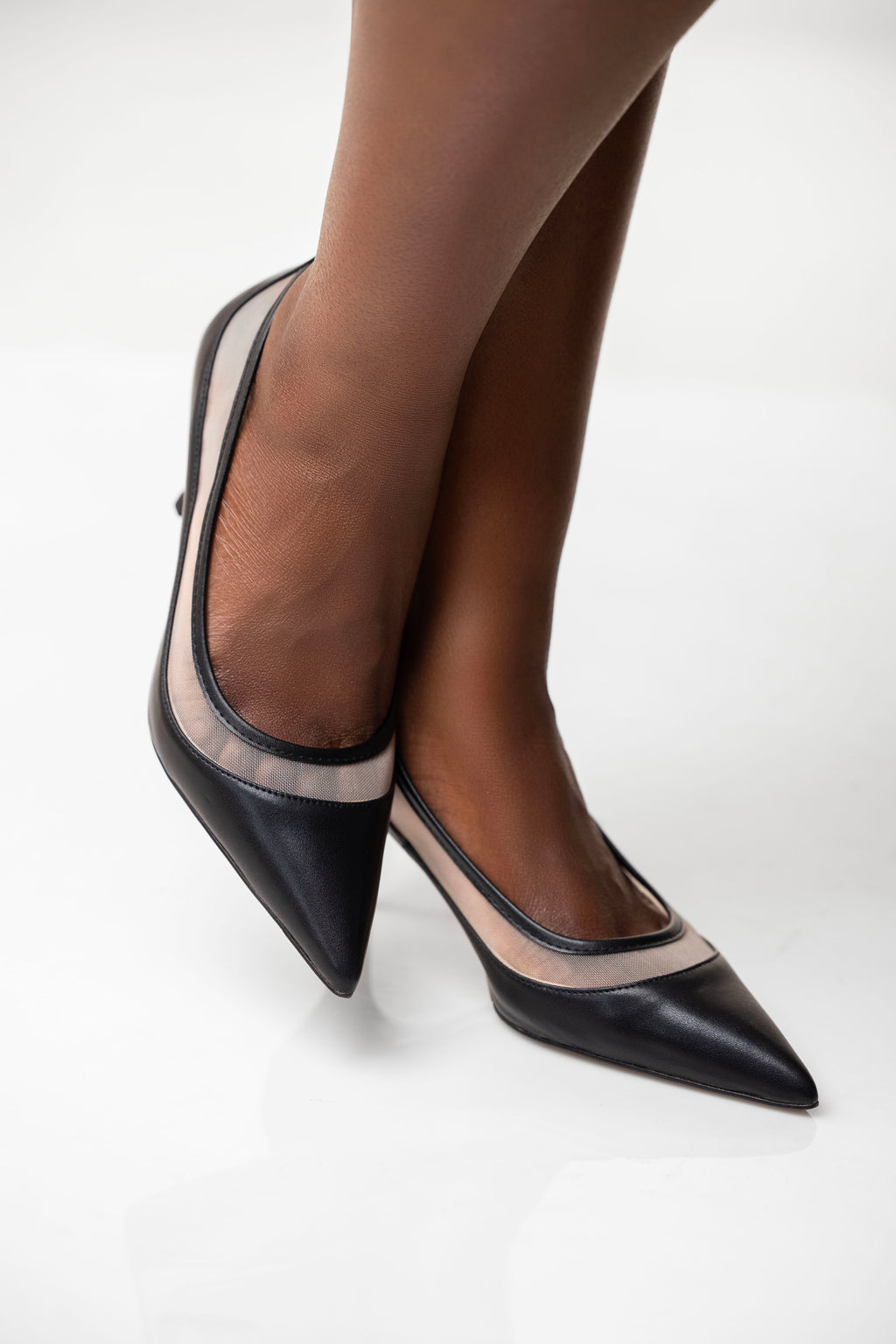 Black court heels
