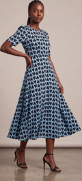 Midi print dress