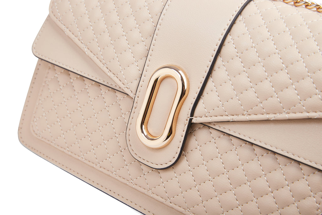 Nude buckle bag