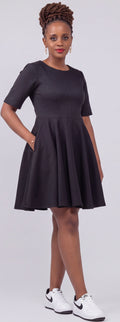 Black skater dress