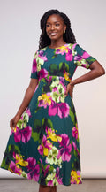Midi print dress