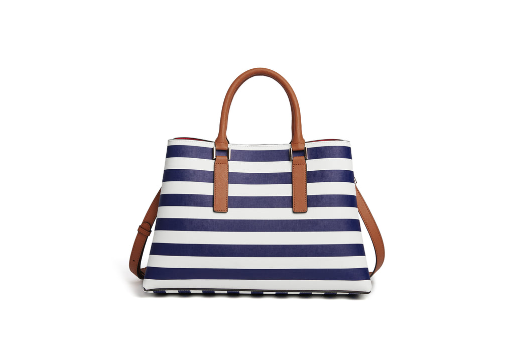 Blue mono chrome medium bag