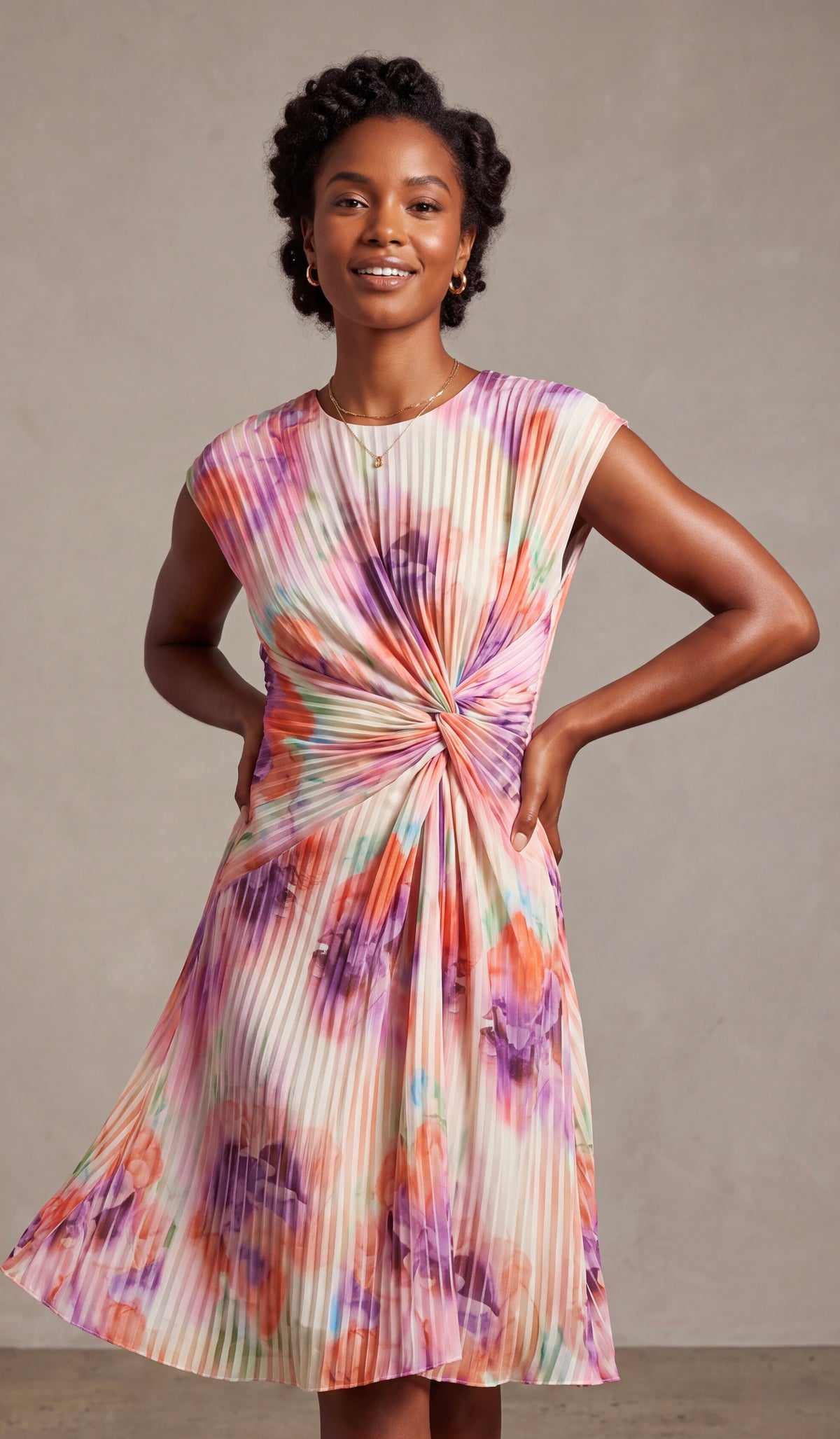 Midi twist dress
