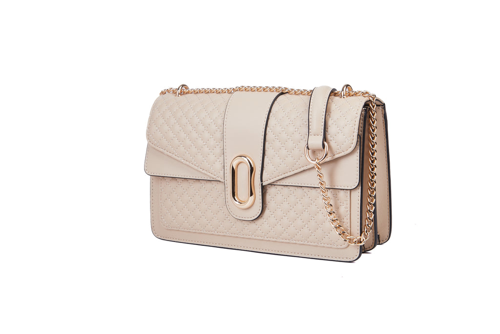 Nude buckle bag