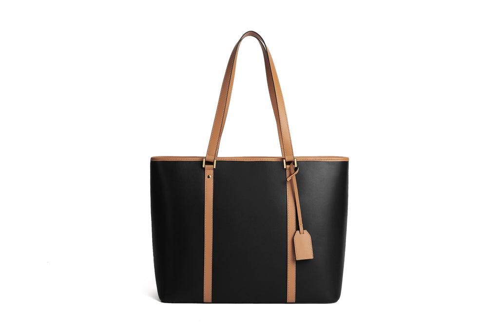 Black large tote bag