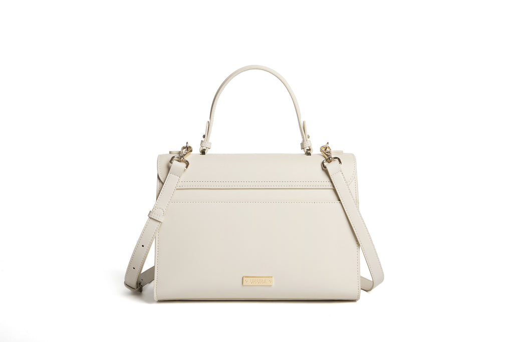 Cream medium size office bag