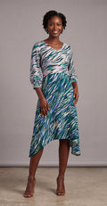 Midi print dress