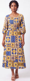 Print midi dress