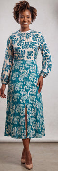 Midi print dress