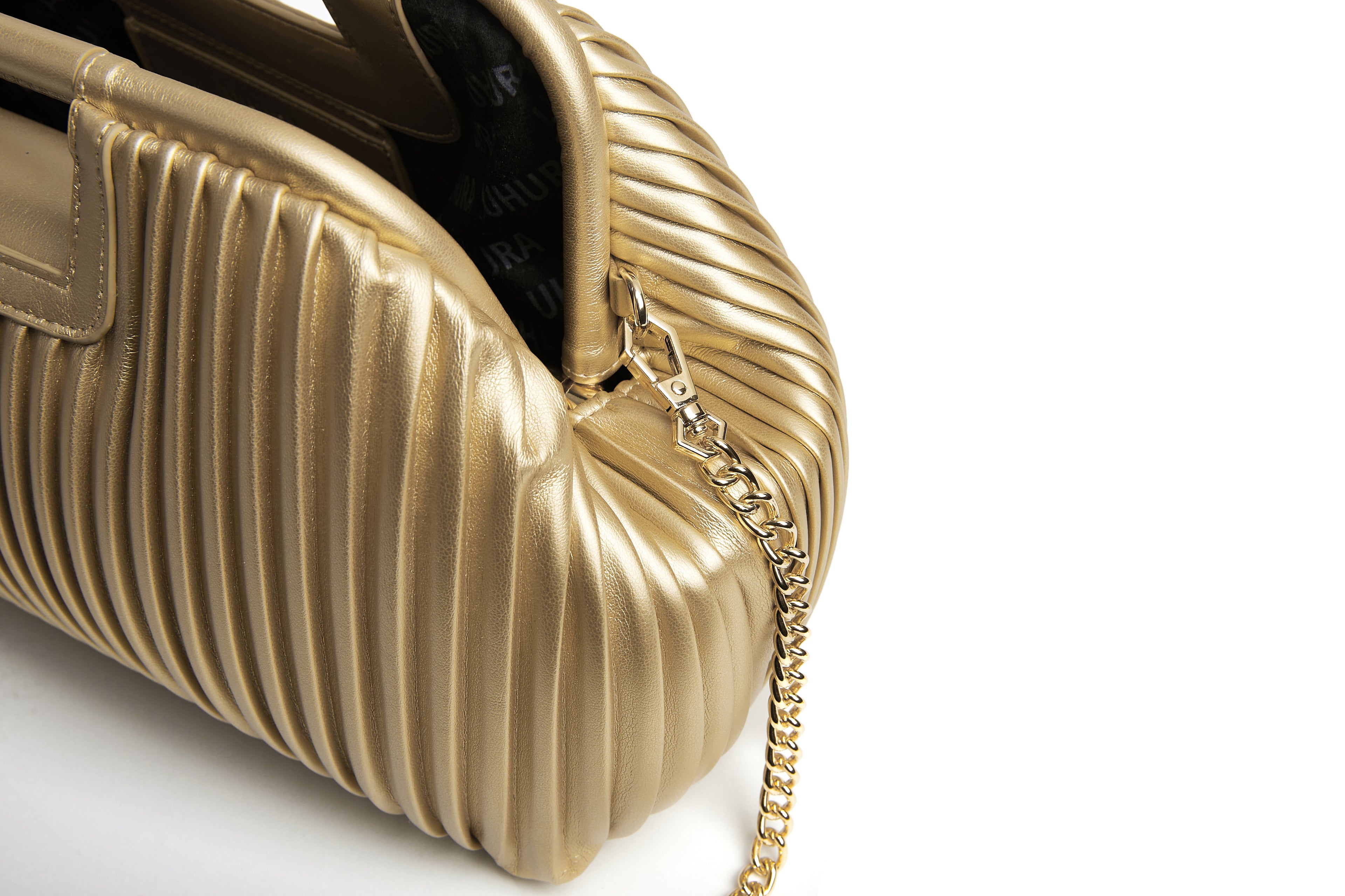 Gold clutch extra large bag